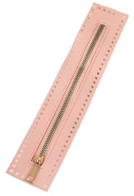 AIQIJOHI Cerniera per Borse Uncinetto Accessorio for Cucire con Cerniera Solida Hardware for Borsa all'Uncinetto in Pelle Double Face da 3 Pezzi 27 cm(A13)