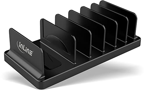 InLine 55461S Multi-Stand mit 6 Fächern für Schreibtisch / Regal, schwarz