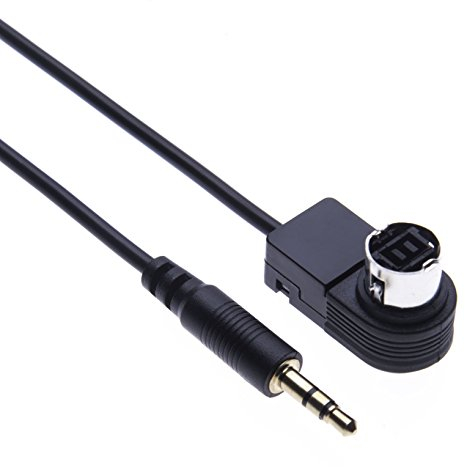 AUX Kabel Adapter Stereo Aux Eingang 3.5mm Konverter Zusatzkabel Kompatibel mit Alpine/JVC Stereo IDA X100 / X200 / X300 / X301 / X303 / X305 / X311 / X313 Autoradios Audio Systems