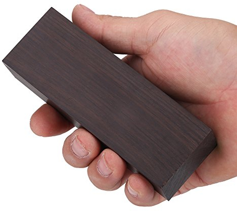 Tbest Ébano Madera Negro Original Madera Mango Madera Placa Madera de ébano Material de Bricolaje en Ébano Madera DIY reemplazo para Instrumentos de Música Herramientas