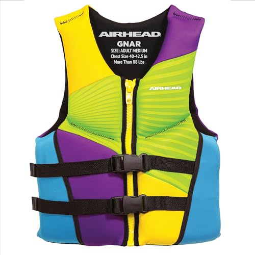 Airhead Adult/Youth Gnar Kwik-Dry Neolite Life Jacket, US Coast Guard Approved