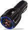 Maclean MCE478 2-slot USB Charger 12-24V Cigarette Lighter Quick Charge 3.0 Mobile Phone Charger 1xQC3.0 5V / 3A, 9V / 1.8A, 12V / 1.6A 1x 5V / 3.1A (Black)