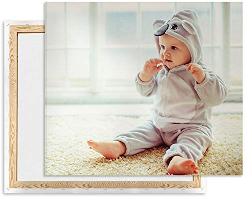 Ferocity Leinwand bild mit foto selbst gestalten 30 x 40, eignes Foto auf Leinwand drucken Lassen, Fotogeschenk, Wandbild mit Wunschmotiv personalisiert Hochformat [128]