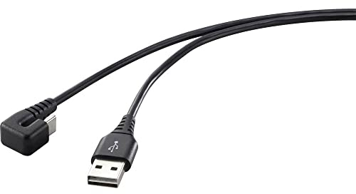 Renkforce USB-Kabel USB 2.0 USB-C® Stecker, USB-A Stecker 1.00 m Schwarz RF-4609276