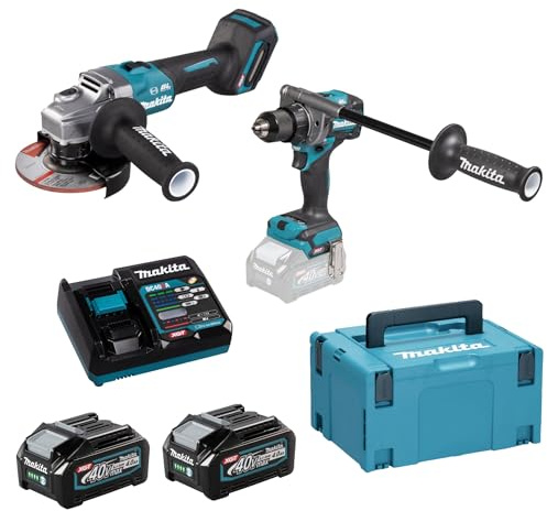 Makita Ensemble de 2 machines 40 v max li-ion 4 ah xgt (df001g + ga005g) makita - dk0124g201