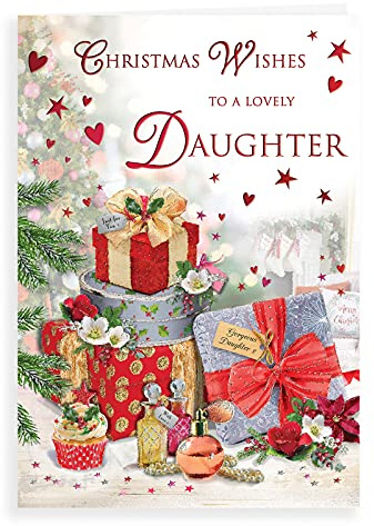 Regal Publishing Traditionelle Weihnachtskarte für Tochter, 22,9 x 15,2 cm