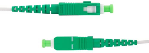 ZGEN LCDC™ Câble Fibre Optique 1M, 3M, 5M, 10M, 15M, 20M, 25M, 30M, 35M, 50M - Orange SFR Bouygues - Rallonge/Jarretière Fibre Optique - SC APC vers SC APC - Garantie 10 ans (50M)