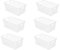 Y.Z.Bros 16inch Freezer Wire Storage Organizer Baskets, Household Refrigerator Bins with Built-in Handles for Cabinet, Pantry, Closet
