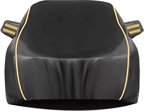 Autoabdeckung für Audi TT,TT 8N TT 8J TT 8S |Maßgeschneiderte Autoabdeckung mit Sonnenschutz, wasserdichte Autoabdeckung mit Aufbewahrungspaket, Autoplane (Color : Black, Size : TT 8S(2014-))