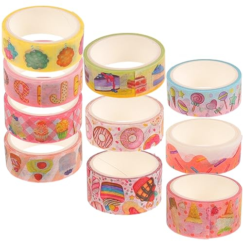 Washi Tape Satz 10 Rollen Dekorativ mit Food Druck Weihnachten Party
