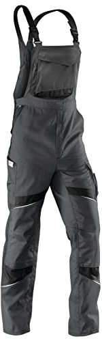 KÜBLER ACTIVIQ Latzhose PSA 2 – Latzhose mit ergonomischer Linienführung und Knieschutztaschen anthrazit Gr. 23