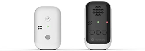 Motorola Nursery - Baby monitor DECT wireless PIP10, microfono ad alta sensibilità, avviso suono e fuori portata, controllo volume, unità genitore portatile