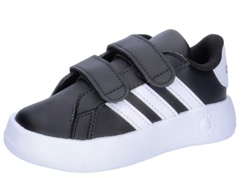 adidas Grand Court 2.0 Shoes Kids Tennisschuhe, Black/White, 25 EU