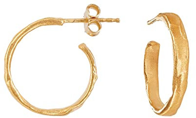 GOLDENE OHRRINGE ESTERGOLD | Entworfen von Joidart Labor | Estergold-Kollektion | 24 Karat vergoldetes Metall