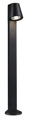 Paulmann 94863 LED Pollerleuchte Caissa Bewegungsmelder mit Hochfrequenz-Sensor IP44 793mm 3000K 9W 700lm 230V 65° Anthrazit Außenleuchte