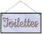 CARISPIBET Toilettes enseignes décoratives pour la maison plaques pour chez vous décoration de l'interieurs 15 x 30 cm