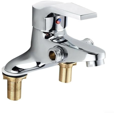 DAZZLEEX Tutto Il Rubinetto per lavabo a Doppio Uso in Rame, può Essere collegato a Doccia, Doccia, Tubo della Lavatrice, Rubinetto per lavabo, Rubinetto a Doppio Uso in Ottone