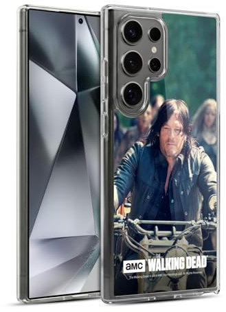 Head Case Designs Offizielle AMC The Walking Dead Fahrradfahrt Daryl Dixon Gelhülle [Militärischer Schutzgrad] Kompatibel Mit Samsung Galaxy S24 Ultra 5G Und Kompatibel Mit MagSafe