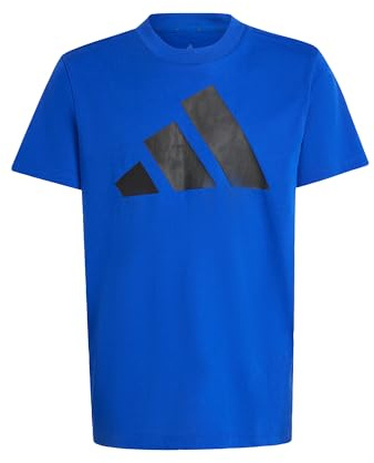 adidas Unisex Kids Essentials Big Logo Shirt, Royal Blue/Black, 13-14 Years