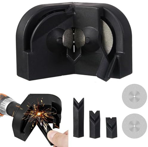 Multipurpose Drill Bit Grinding Sharpener, Mehrzweck-Bohrer-Schleifgerät, Bohrerschärfgerät, Elektrischer Bohrerschärfer, Tragbares Bohrer Schleifgerät Schleifwerkzeug für alle Bohrer (Schwarz)