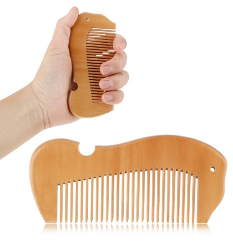 Nogeqi Geburtskamm Wehenkamm Holz, Holzkamm Haare Kamm Holz, Wehen Kamm Geburt Wooden Labor Comb Birthing Comb für Schwangere zur Linderung von Schwangerschaftsschmerzen