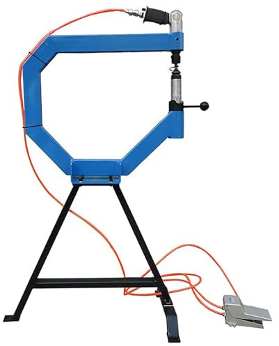 RVUEM Martello Piallatore Pneumatico, Martello Pneumatico per Piallatura Fabbro, Martello Elettrico per Modellare Macchina, con Pedali E Telaio in Acciaio, per Formatura Industriale Metalli