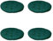 Waschbare Stuhlkissen Rund 35cm rutschfeste Weiches Stuhlauflage Indoor Ourdoor Bequeme Sitzkissen Bodenkissen Dicke Polsterung Dekokissen für Esszimmer, Küche, Garten, Büro (Grün, 4 Stück)