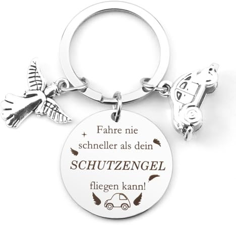Diulinep Schutzengel Schlüsselanhänger,Schutzengel Auto,Herzensmensch Geschenk,Geschenke Für Freundinnen,Partner Geschenke Für Ihn,Lkw Fahrer Geschenke,Führerschein Geschenk,Schlüsselanhänger Engel