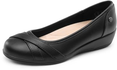 DREAM PAIRS Women's Ballet Flats Work Dress Shoes | Comfortable Office Dress Round Toe Shoes,Lightweight and Flexible for long standing,shopping