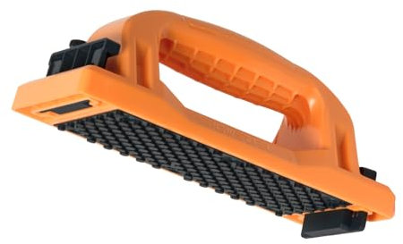 POWERTEC Grab Push Block with Retractable Holder, Anti-Slip Pad & Offset Handle for Improves Control. Ideal for Table Saws, Router Tables, Band Saws, Jointers & Fence Systems (71794)