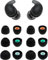 Rqker Eartips Compatible with Sony Linkbuds Fit Earbuds, 6 Pairs S/M/L Sizes Soft Silicone Ear Tips Replacement Earbuds Tips, Compatible with Sony Linkbuds Fit 6 Pairs Black