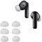 kwmobile 6x Auricolari di ricambio compatibile con Huawei Freebuds 6i Gommini sostitutivi in Silicone - 3 Misure - bianco