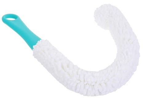 TOVINANNA Wine Glass Cleaner Brush Flexible Long Handle 42cm Bottle Brush for Wine Decanter and Water Bottle Cleaning Green Handle Flexible Sponge Scrubber for Highball