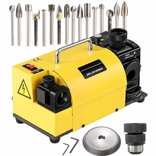 Bohrerschleifer Schärfmaschine,Bohrerschleifmaschine,Hochpräziser Bohrer-Schleifer,3-15/3-20 Mm Bohrerspitzer Mit 13/18 Spannzangen Cbn & Sdc Rad,Mr-20g