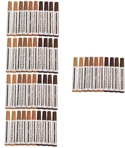 KOMBIUDA 5 Sätze Teiliges Holzreparaturset Möbelstift Schnelltrocknend Stark Deckend Möbel Ausbessern Lackstift Für Holzkratzer Fußboden Und Möbelrestaurierung Tragbare 10 Stück * 5