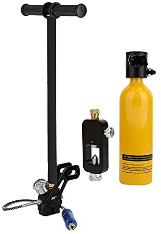 CHICIRIS Tragbares Tauchausrüstungsset, Fluorelastomer-Ring, 1-Liter-Rebreather, 20–30 Minuten Atmen Unter Wasser, für Tauchbegeisterte