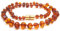 Amberta Baltische Bernstein Halskette in Cognac Farbe - Echter Natürlicher Bernstein mit Geschenkbeutel und Sicherem Magnetverschluss – 35 cm