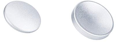 JJC Métallique Soft Déclencheur pour Fujifilm/Canon/Nikon/Sony/Ricoh Appareils Photo (1 x Convexe et 1 x Concave Surface) - Kit Argent