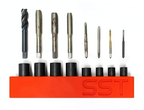 SST Windeisen Steckschlüsselsatz | 8-teiliger Gewindebohrer Adapter | Kompatibel mit allen M.C.T.I. Gewindebohrern bis 1/2 Zoll (Anzahl und Bruch)