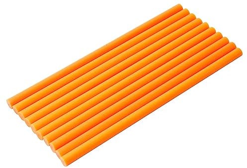 Othmro Hot Glue Gun Sticks Orange Red 10PCS, EVA Glue Sticks Mini for DIY Art Craft 11mmx0.25M