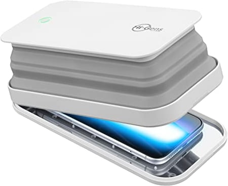 cellularline - UV-C Desinfektionsgerät, LED-Sterilisator zur Sterilisation des Smartphones, mit Ultraviolettlicht-Emission (UV-C), sterilisiert 99,9% der Bakterien