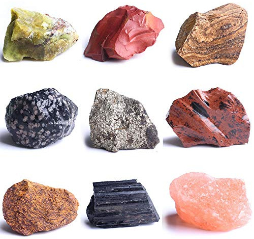 NUJA 1pc 20-100g Natural Rose Quartz Amethyst Crystal Rough Stone Raw Gems Mineral Specimen Reiki Healing Collection Home Decoration (Color : Salt quartz, Size : 40 60g)