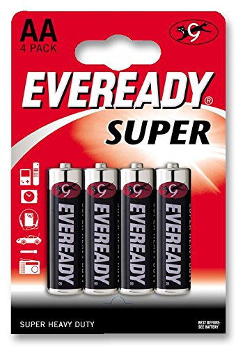 Battery, ZINC Super HD AA 4PK | Non Rechargeable Batteries, 4 X Qty - 620464