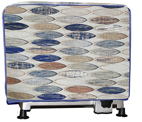 Abdeckung für Aufschnittmaschine aus Baumwolle, 38 x 44 x 29 cm, hergestellt in Italien (EXTREME BLU)