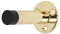 TIMCO Projection Door Stop - Polished Brass - Can be Fitted to Walls and skirting Boards - Prevents Damage from Handles - Protective Rubber Buffer tip