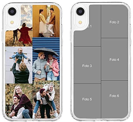 MXCUSTOM Personalisierte Handyhülle für Apple iPhone XR, Benutzerdefiniert Hülle mit Eigenem Foto Bild Text Individuelle Schutzhülle [Weicher Stoßfänger + Harter Rückseite](CHT-TMP042)