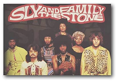 ZHUYING Sly Stone Poster Sänger Poster Musik Poster Nostalgisches Retro Poster Leinwand Malerei Poster Wandkunst Dekorative Bild Drucke Moderne Dekoration 20,3 x 30,5 cm (20 Stück)