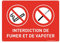 AUA SIGNALETIQUE - Panneau Signalétique en PVC Rigide et Compacte 1.5 mm. (280 x 200 mm, Interdiction De Fumer Et De Vapoter 2)