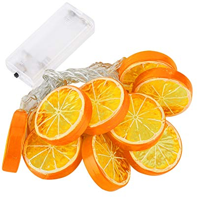 Serlium Lichterketten, 1,5 m Funkelnde Lichterketten Lichterketten Indoor Christbaumschmuck Fenster Weihnachtsbeleuchtung für Schlafzimmer Weihnachten, Partys, Hochzeit (10LED)(Orange)