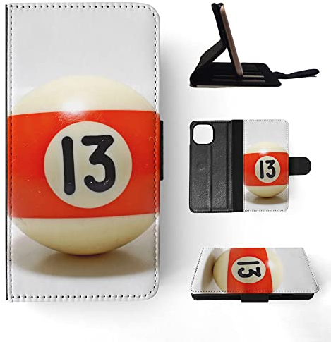 Schutzhülle für Apple iPhone 14 (Motiv: Snooker Billardtischbälle, 9 Stück)